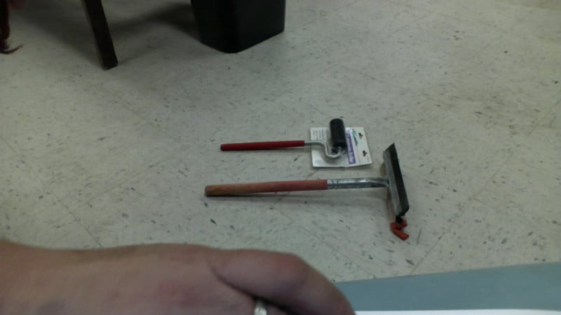 squeegee and roller